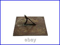 Reclaimed English Brass Garden Sundial Vintage Decorative Garden Furniture