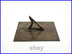 Reclaimed English Brass Garden Sundial Vintage Decorative Garden Furniture