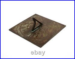 Reclaimed English Brass Garden Sundial Vintage Decorative Garden Furniture