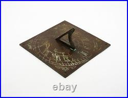 Reclaimed English Brass Garden Sundial Vintage Decorative Garden Furniture