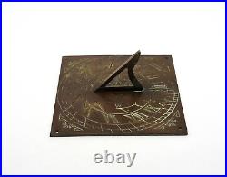 Reclaimed English Brass Garden Sundial Vintage Decorative Garden Furniture