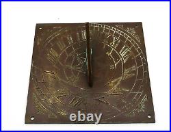 Reclaimed English Brass Garden Sundial Vintage Decorative Garden Furniture