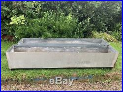 Reclaimed Huge Large 8ft / 2.5m galvanised metal trough garden vintage planter