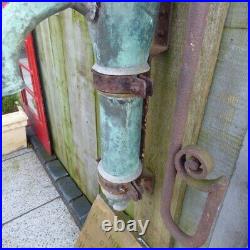 Reclaimed Wall Mounted Lead Water Pump Vintage Garden Feature Verdigirs Rwi4165