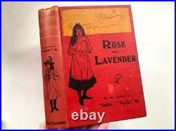 Red Vintage Books Bundle Of 5 With Pretty Covers And Spines Old Antique Book