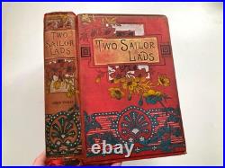 Red Vintage Books Bundle Of 5 With Pretty Covers And Spines Old Antique Book