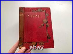 Red Vintage Books Bundle Of 5 With Pretty Covers And Spines Old Antique Book