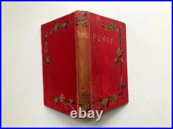 Red Vintage Books Bundle Of 5 With Pretty Covers And Spines Old Antique Book