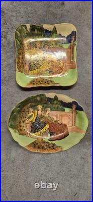 Royal Doulton'Chivalry' Series Ware bowls or trays antique vintage 1930s Royal Doulton'Chivalry' Series Ware bowls or trays antique vintage 1930s