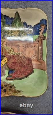 Royal Doulton'Chivalry' Series Ware bowls or trays antique vintage 1930s