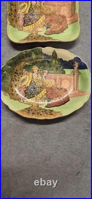 Royal Doulton'Chivalry' Series Ware bowls or trays antique vintage 1930s Royal Doulton'Chivalry' Series Ware bowls or trays antique vintage 1930s