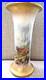 Royal Worcester Antique Vintage Trumpet shape Vase Harry Stinton Highland Cattle