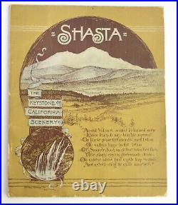 SHASTA The Keystone of California Scenery 1887 Booklet RARE Antique Vintage