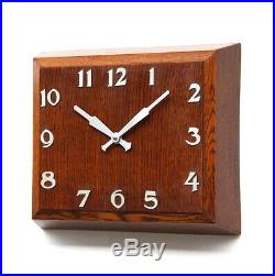 SMITHS 1950s oak ENGLISH Industrial Midcentury Vintage Retro Wall Clock