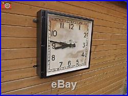SMITHS ENGLISH CLOCK SYSTEMS, FACTORY / STATION WALL CLOCK. XL Size. Stunning