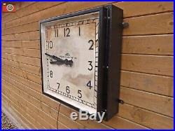 SMITHS ENGLISH CLOCK SYSTEMS, FACTORY / STATION WALL CLOCK. XL Size. Stunning