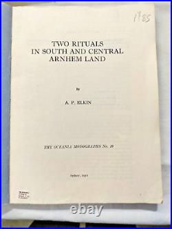 Scarce Antique Vintage x5 Books Australian Aboriginal Art Rituals Culture 1st ed