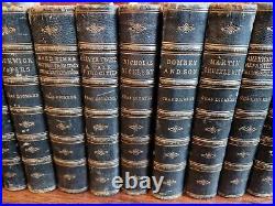 Set Of 12 Antique Charles Dickens Books, Ilustrated