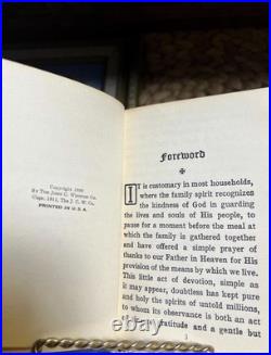 Set Of 5 Blue & Gold Antique Vintage Books Ornate Late 1800s 1940s Decor