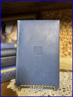 Set Of 5 Blue & Gold Antique Vintage Books Ornate Late 1800s 1940s Decor Set Of 5 Blue & Gold Antique Vintage Books Ornate Late 1800s 1940s Decor