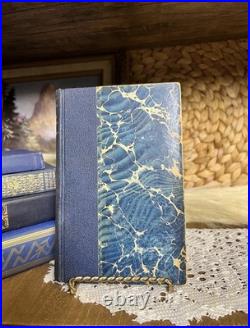 Set Of 5 Blue & Gold Antique Vintage Books Ornate Late 1800s 1940s Decor Set Of 5 Blue & Gold Antique Vintage Books Ornate Late 1800s 1940s Decor