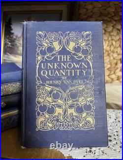 Set Of 5 Blue & Gold Antique Vintage Books Ornate Late 1800s 1940s Decor Set Of 5 Blue & Gold Antique Vintage Books Ornate Late 1800s 1940s Decor