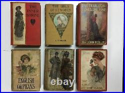 Set of 20 Antique Hardcover Books for Decoration / Old Vintage Decor Mixed Lot