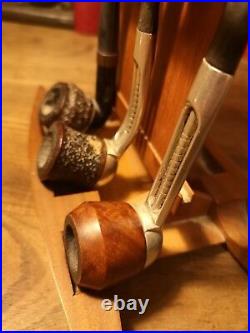 Set of three English Falcons antique smoking pipes Stunning vintage pipes