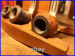 Set of three English Falcons antique smoking pipes Stunning vintage pipes