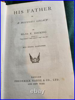 Silas K Hocking His Father Red C/ 1925 Hardback Antique Vintage Silas K Hocking His Father Red C/ 1925 Hardback Antique Vintage