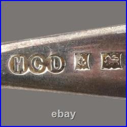 Silver, Christening Set Egg Cup and Spoon, Vintage English, by J Baum & Co