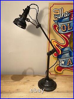 Singer SLF-2 Vintage Antique Machinist Anglepoise English Lamp Simanco