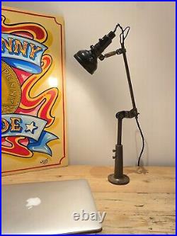 Singer SLF-2 Vintage Antique Machinist Anglepoise English Lamp Simanco