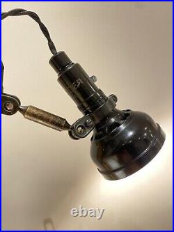 Singer SLF-2 Vintage Antique Machinist Anglepoise English Lamp Simanco