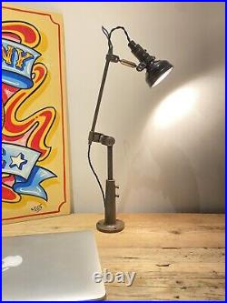 Singer SLF-2 Vintage Antique Machinist Anglepoise English Lamp Simanco