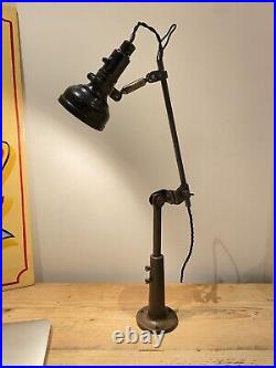 Singer SLF-2 Vintage Antique Machinist Anglepoise English Lamp Simanco