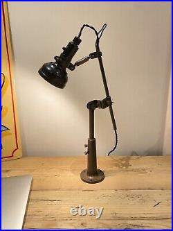 Singer SLF-2 Vintage Antique Machinist Anglepoise English Lamp Simanco