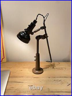 Singer SLF-2 Vintage Antique Machinist Anglepoise English Lamp Simanco