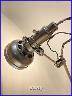 Singer SLF-2 Vintage Antique Machinist Anglepoise English Lamp Simanco