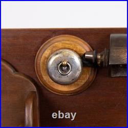 Small Vintage English Desk With Bankers Lamp 1920s