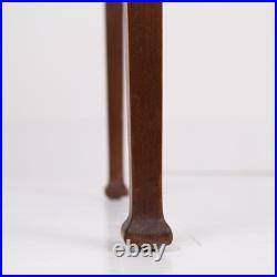 Small Vintage English Desk With Bankers Lamp 1920s