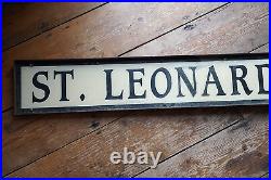 St Leonards Road Street Sign