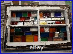 Stained Glass Vintage frame 20 x14