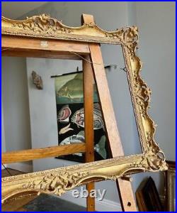 Stunning Ornate Swept Pierced Gilt Picture Frame 29x21 Rebate Vintage Antique