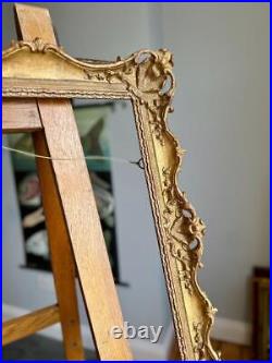 Stunning Ornate Swept Pierced Gilt Picture Frame 29x21 Rebate Vintage Antique