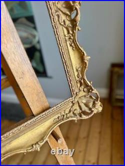 Stunning Ornate Swept Pierced Gilt Picture Frame 29x21 Rebate Vintage Antique