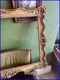 Stunning Ornate Swept Pierced Gilt Picture Frame 29x21 Rebate Vintage Antique