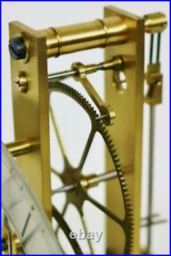 Sublime Vintage Dent London 8Day Timepiece Regulator Skeleton Clock Under Dome