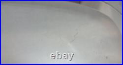 Superb vintage English large silver plated chased butler twin handle oval tray