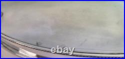 Superb vintage English large silver plated chased butler twin handle oval tray
